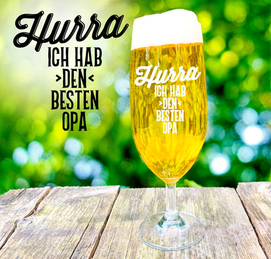 Bierglas Opa mit personalisierter Gravur Pilstulpe