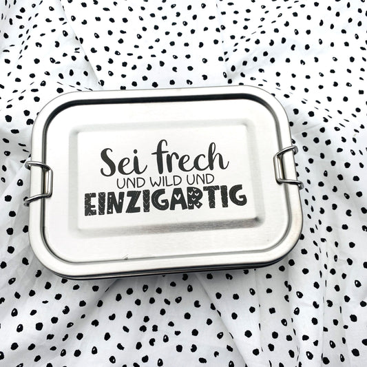 Brotdose personalisierte Lunchbox Frech Wild Wunderbar