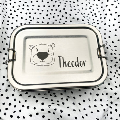 Brotdose personalisierte Lunchbox Bär