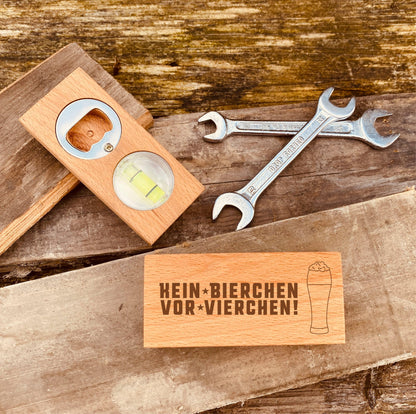 Flaschenöffner Freund Wasserwaage Papa Geschenk