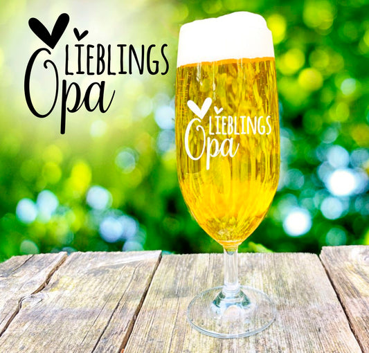 Bierglas Opa mit personalisierter Gravur Pilstulpe