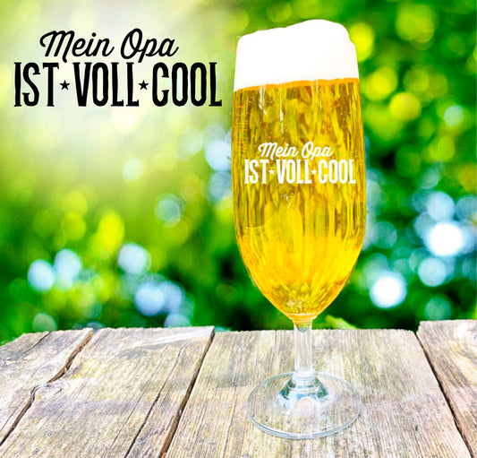 Bierglas Opa mit personalisierter Gravur Pilstulpe