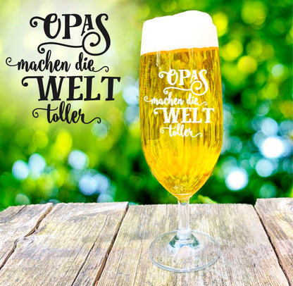 Bierglas Opa mit personalisierter Gravur Pilstulpe