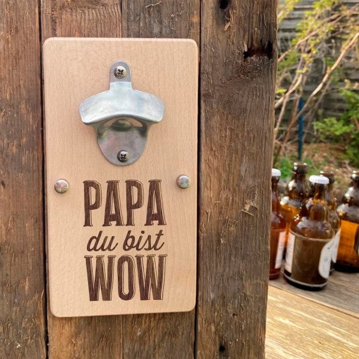 Flaschenöffner Vatertag Geschenk Papa Wandflaschenöffner Bieröffner