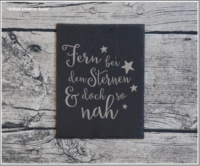 Gedenkplatte Grabschmuck Trauerschild Friedhof Grabplatte Sternenkind